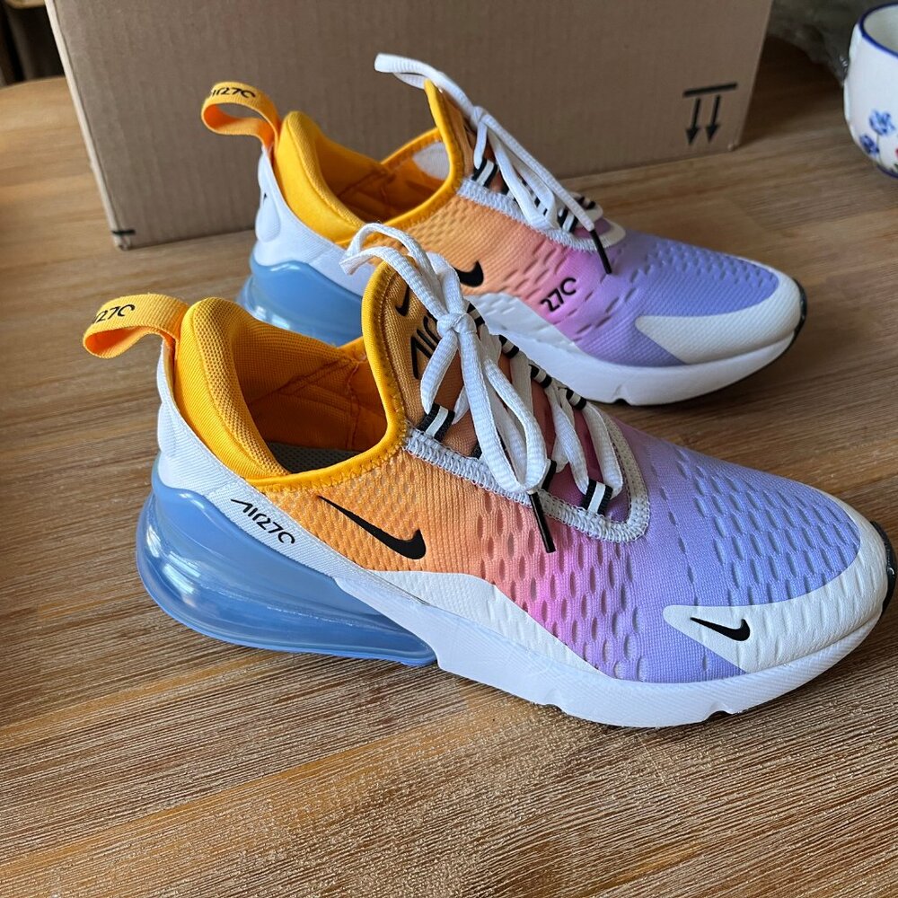 Nike 270 Max - Ladies Size 7.5 - Summer Gradient - Rainbow Sherbet